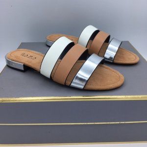Zara metal heel sandals NWT